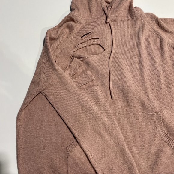 Lola x LF Dusty Rose Distressed Hoodie - Picture 2 of 7